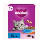 Whiskas 1+ Tuna Complete Adult Dry Cat Food 800g