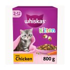 WHISKAS 2-12mths Cat Complete Dry with Chicken