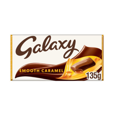 Galaxy Smooth Caramel & Milk Chocolate Block Bar Vegetarian