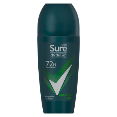 Sure Men Antiperspirant Deodorant Roll On Nonstop Quantum Dry  50ml