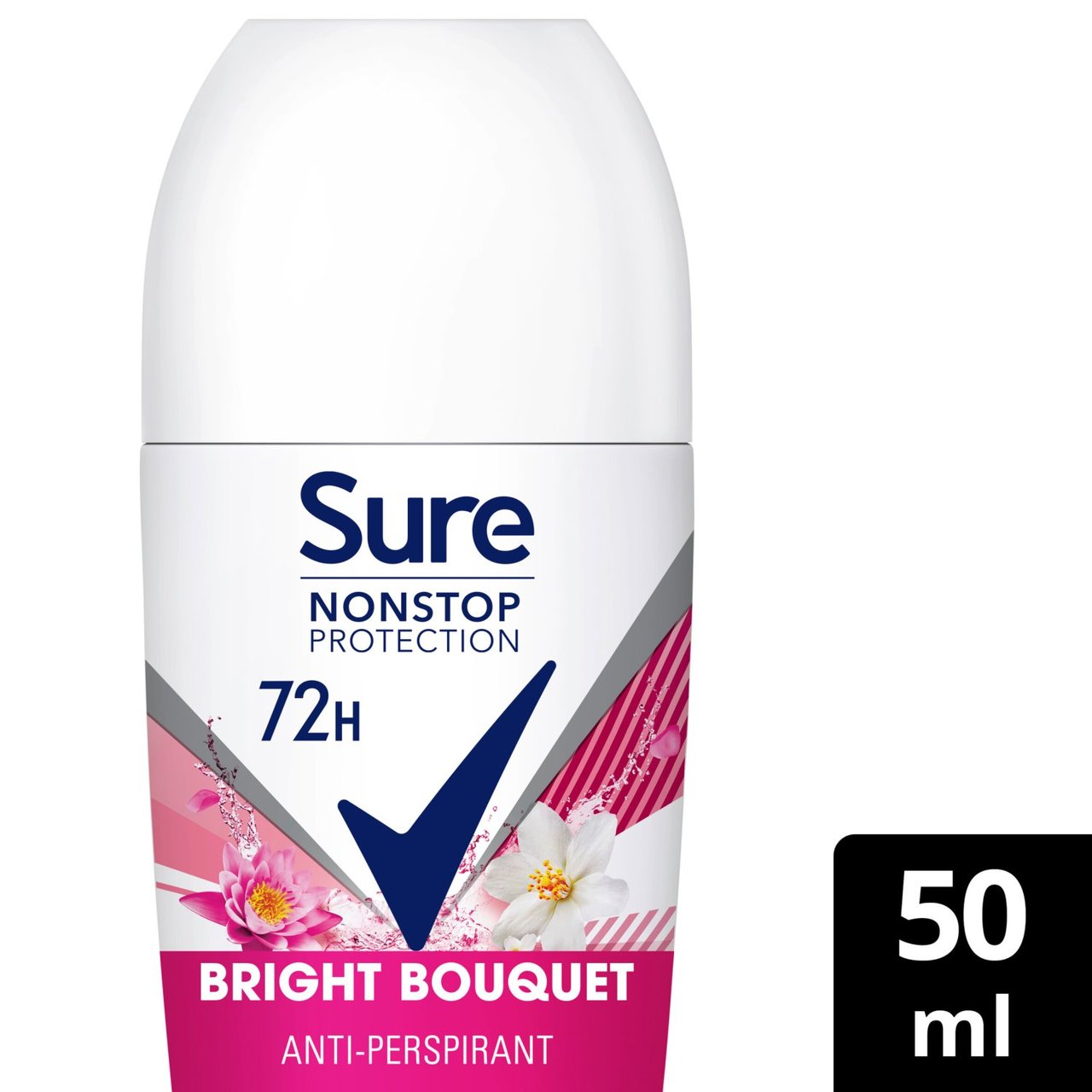 Sure Women 72hr Nonstop Antiperspirant Deodorant Roll On Bright Bouquet