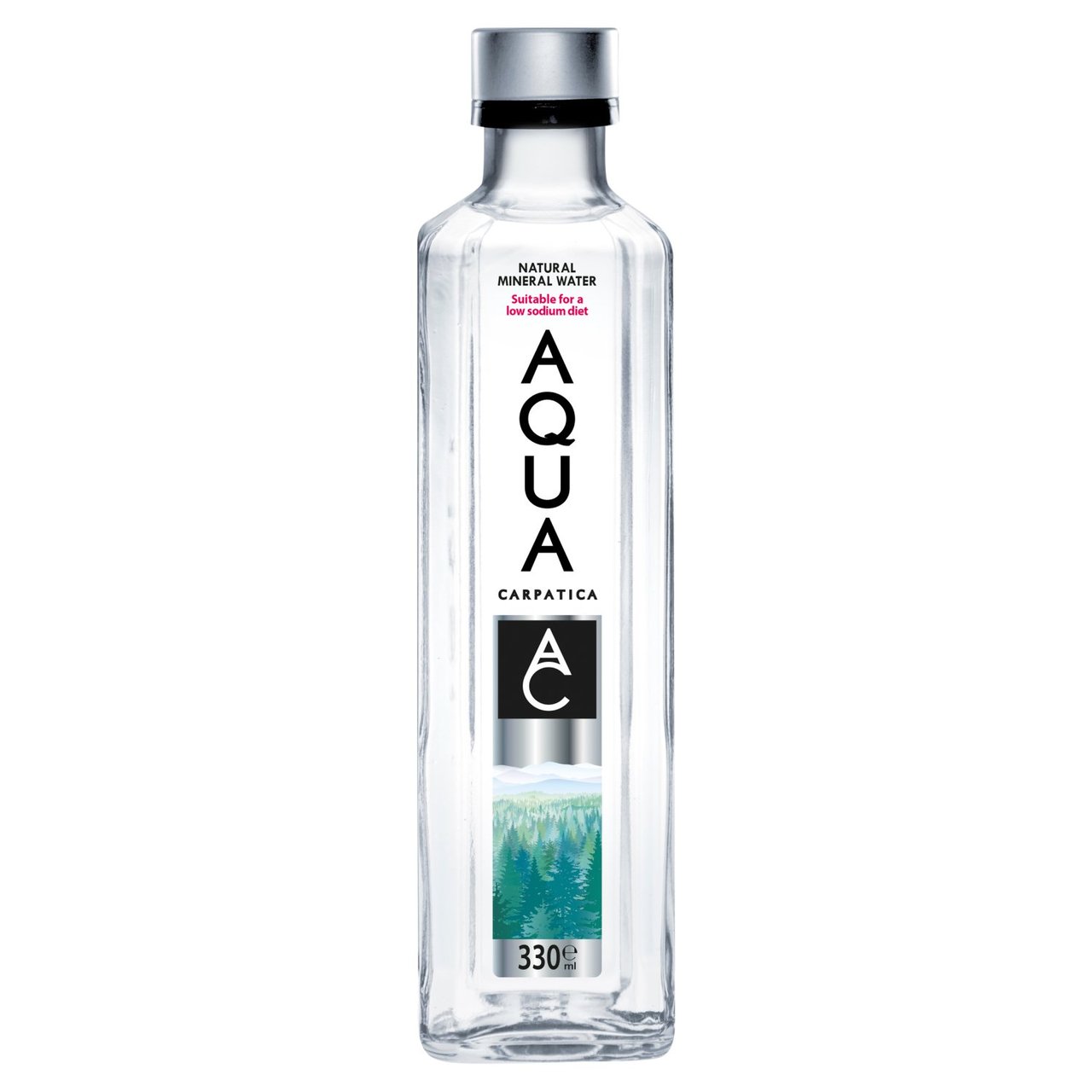 AQUA Carpatica Natural Still Mineral Water Glass