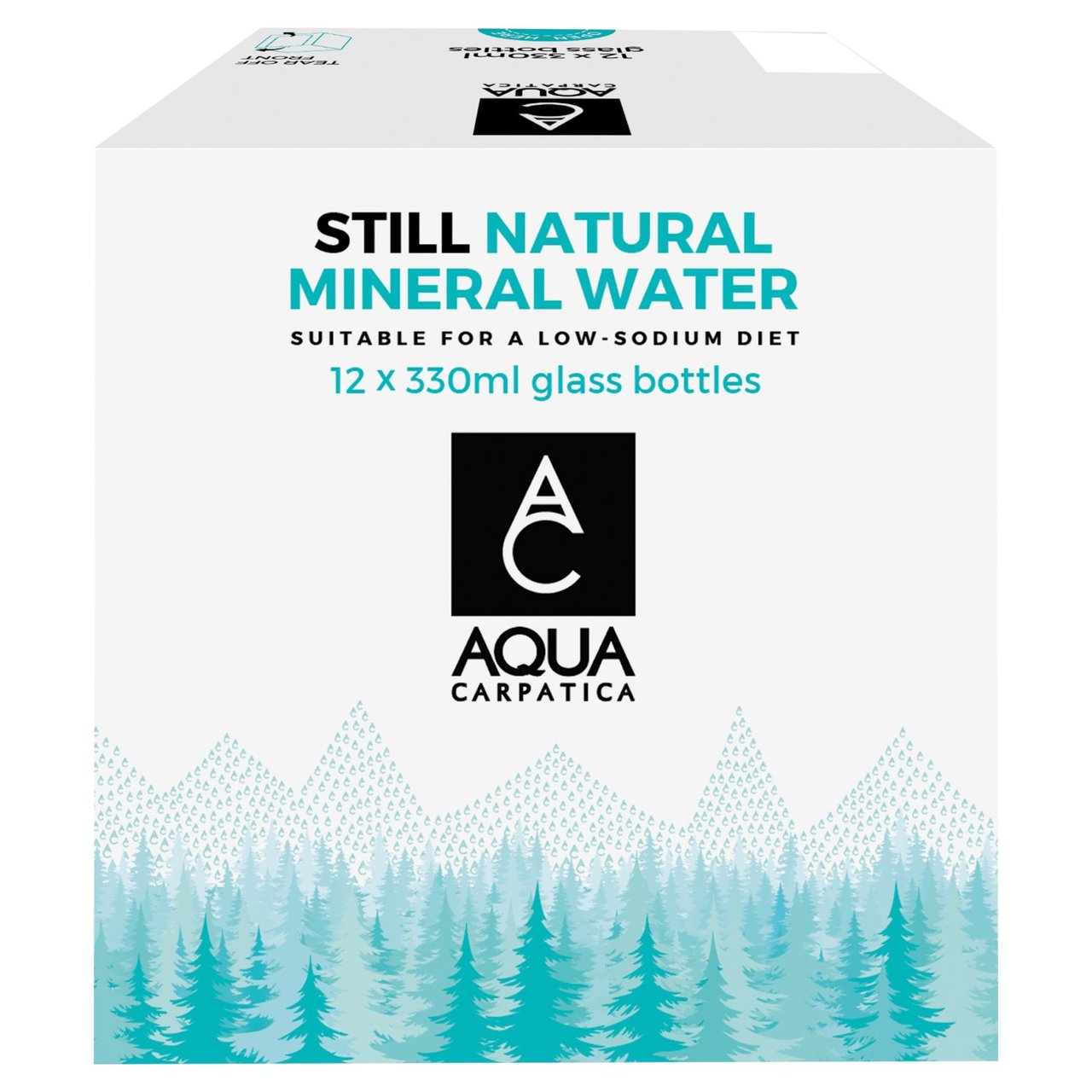 AQUA Carpatica Natural Still Mineral Water Glass