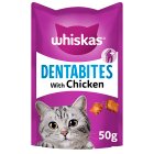 Whiskas Dentabites Adult Cat Dental Treat Biscuits with Chicken 