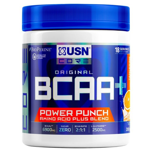 USN Core Original BCAA+ Power Punch Tangerine 200g