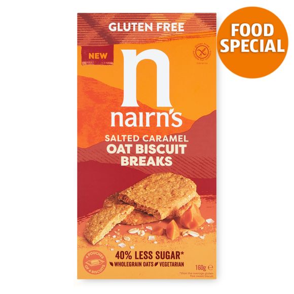 Nairn's Salted Caramel Oat Biscuit Breaks 160g