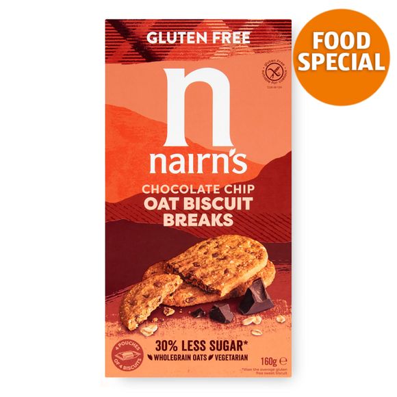 Nairn's Chocolate Chip Oat Biscuit Breaks 160g