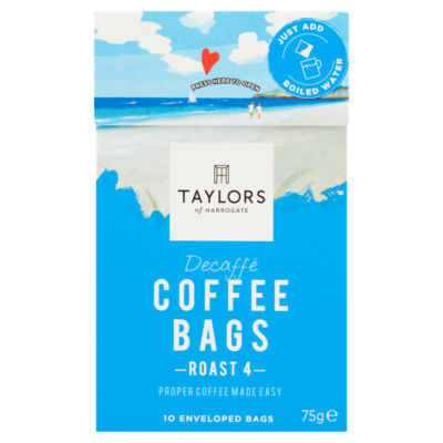 Taylors of Harrogate Decaffé Coffee Bags 10 Enveloped Bags