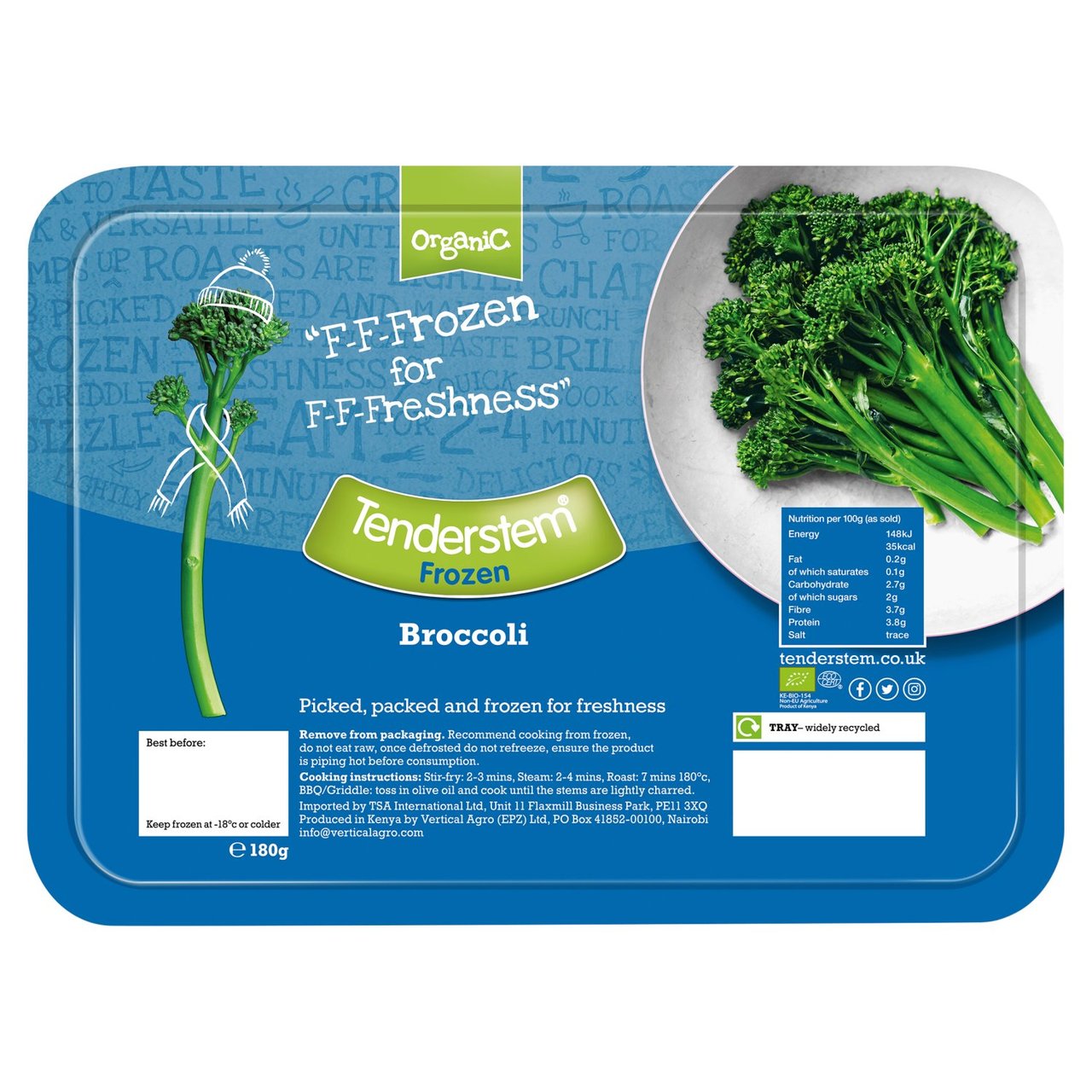 Tenderstem Broccoli Organic Frozen