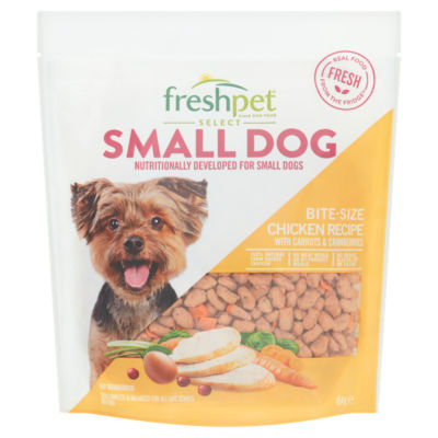 Freshpet Select Small Dog Bite-Size Chicken Recipe with Carrots & Cranberries