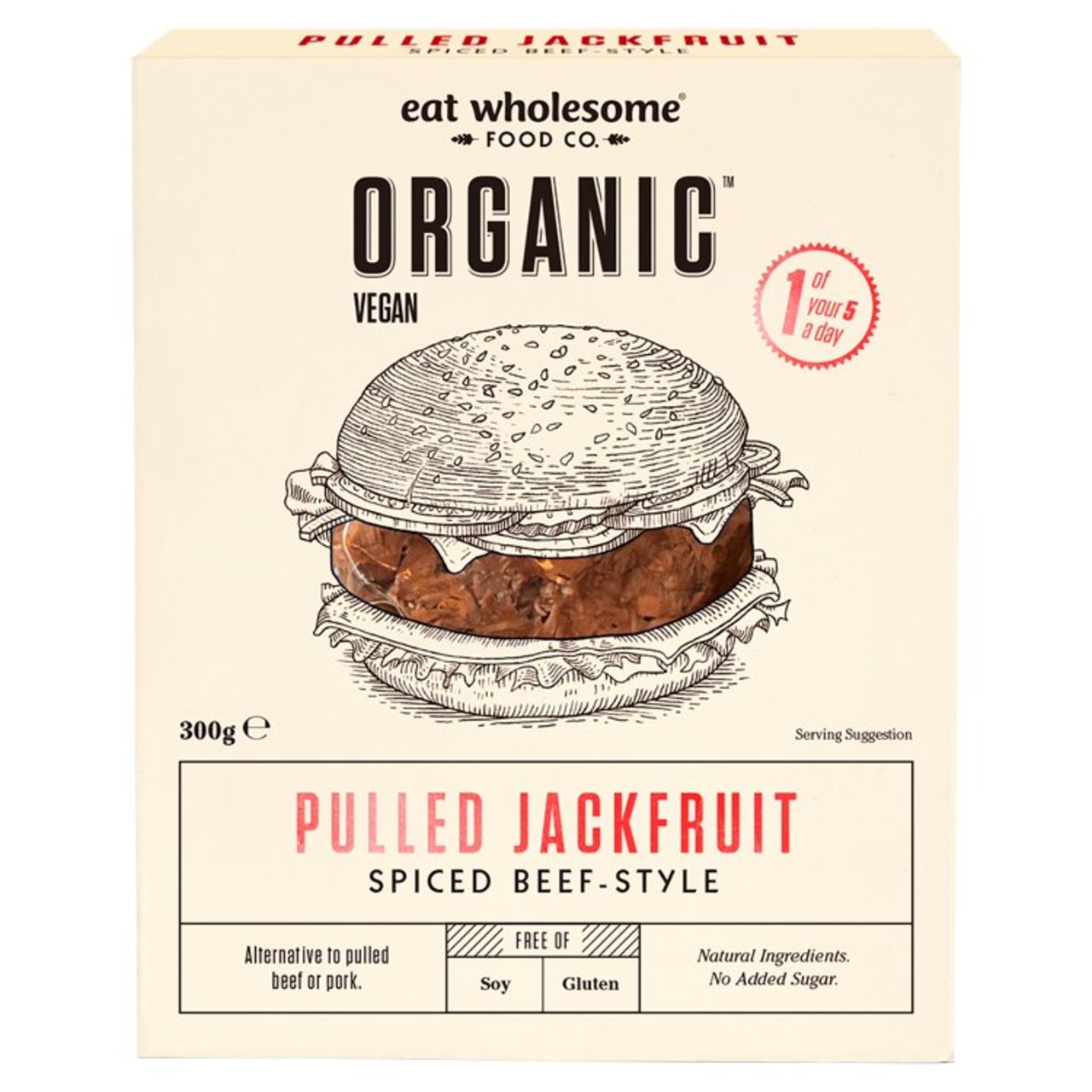 Eat Wholesome Organic Spiced Beef-Style Jackfruit