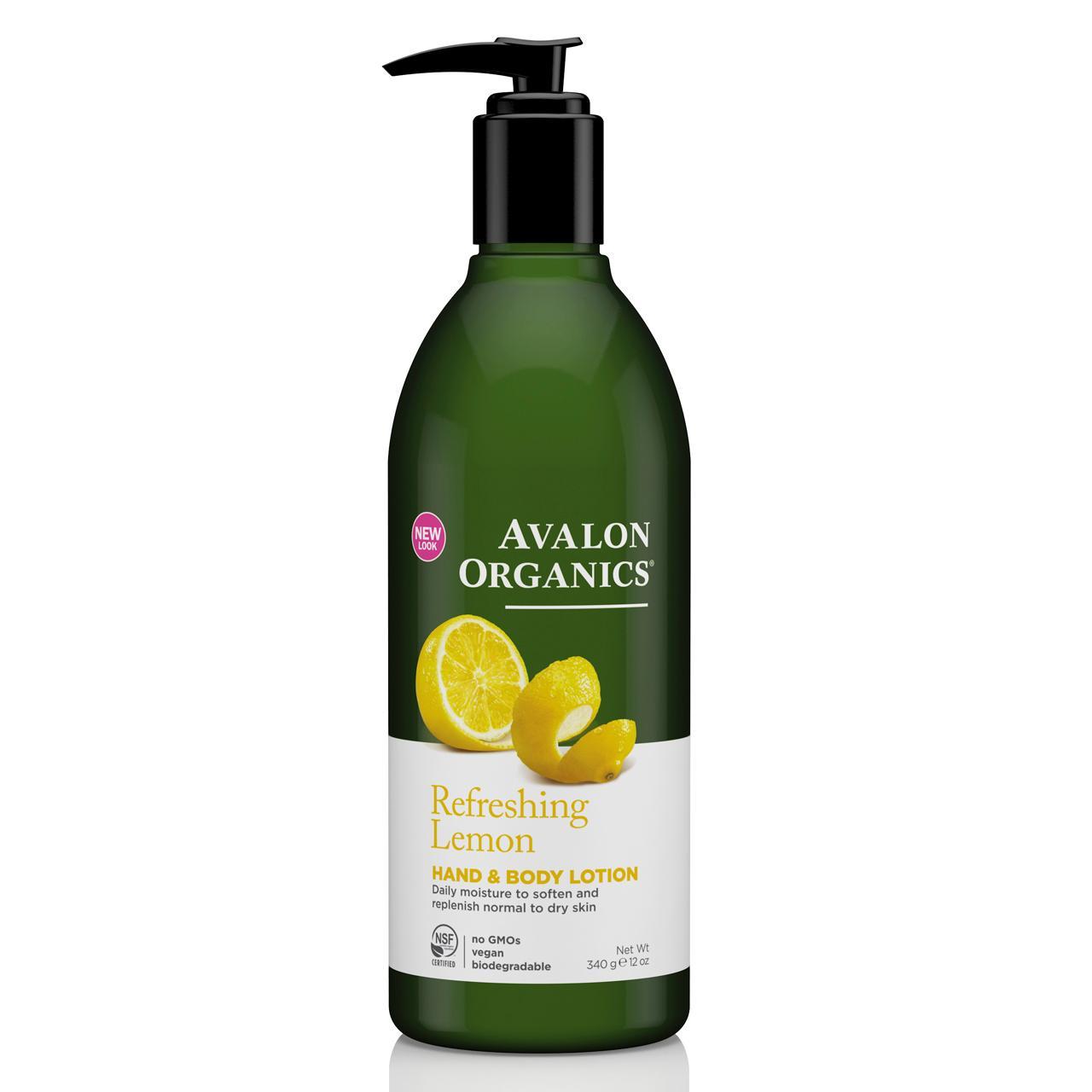 Avalon Organic Lemon Hand & Body Lotion, Vegan