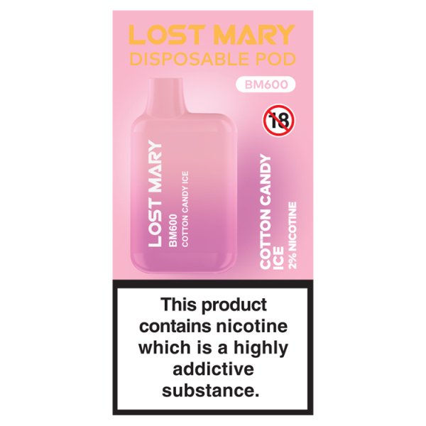 Lost Mary Disposable Pod BM600 Cotton Candy Ice