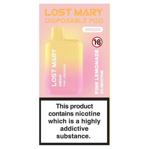 Lost Mary Disposable Pod BM600 Pink Lemonade