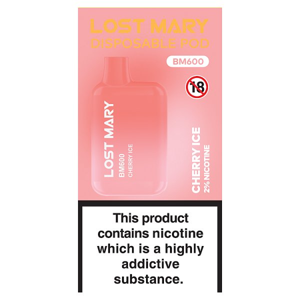 Lost Mary BM600 Cherry Ice Disposable Vape