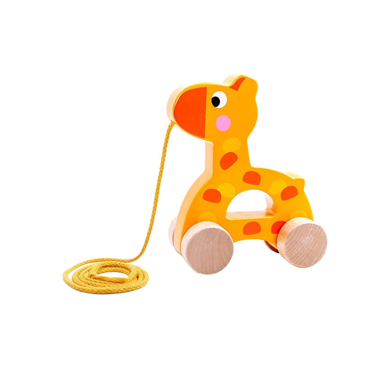 Wooden Pull Along Giraffe