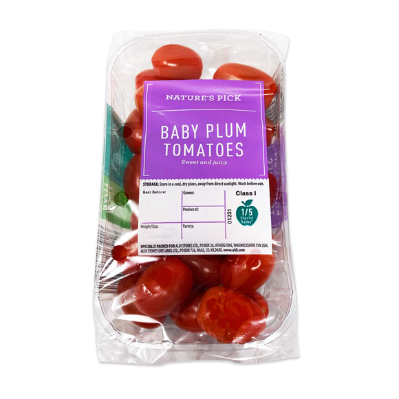 Nature's Pick Baby Plum Tomatoes 325g