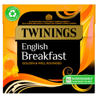 Twinings English Breakfast 80 Plant-Based Tea Bags