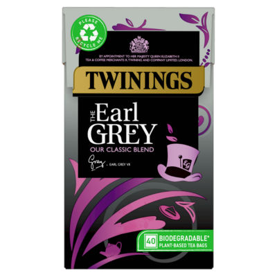 Twinings The Earl Grey 40 Plant-Based Tea Bags