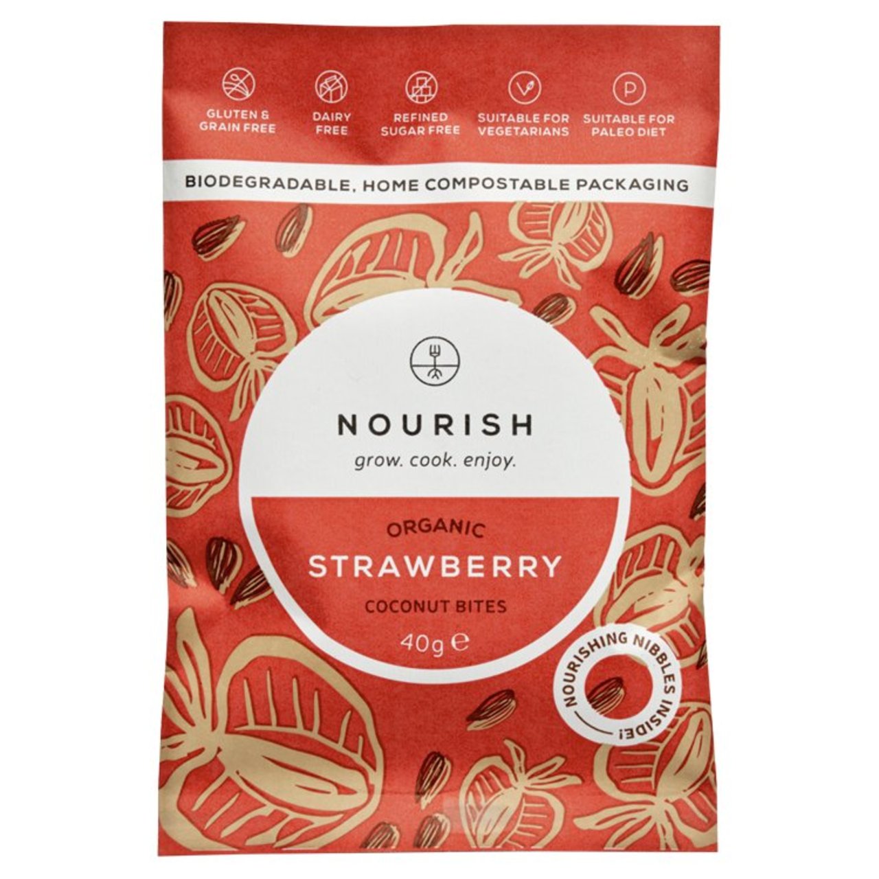 Nourish Organic Strawberry Coconut Bites