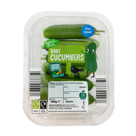 Nature's Pick Baby Cucumbers 200g