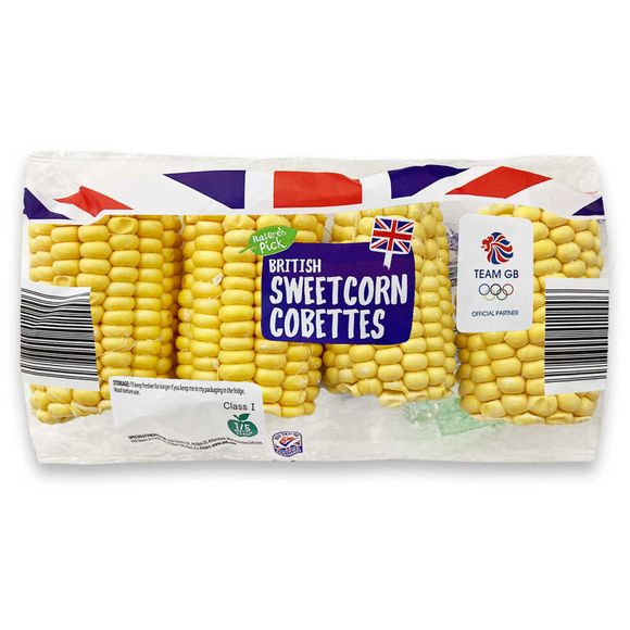 Nature's Pick British Sweetcorn Cobettes 4 Pack