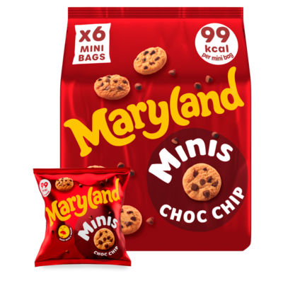 Maryland Maryland Minis Choc Chip 6 Mini Bags 118.8g