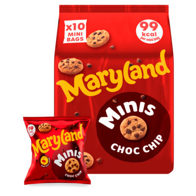 Maryland 10 Minis Choc Chip 198g