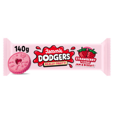 Jammie Dodgers Strawberry Flavour Jam & Biscuit 140g