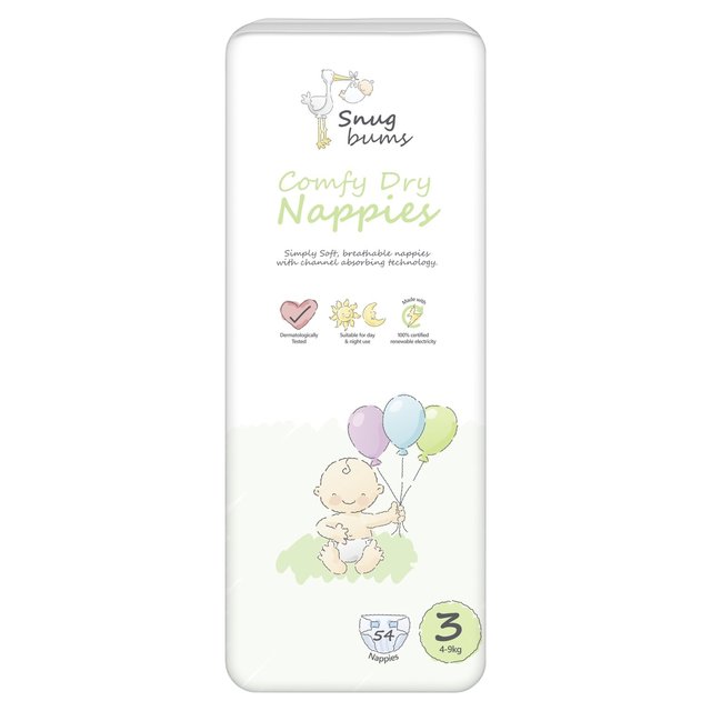 Snugbums Nappies Size 3  54 per pack