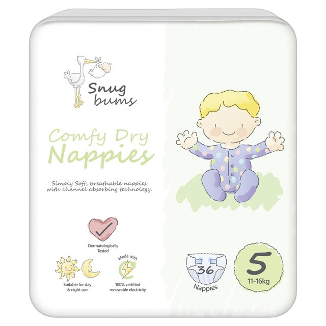 Snugbums Nappies Size 5  36 per pack