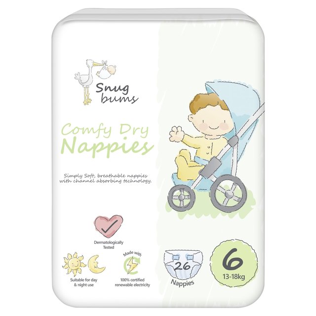 Snugbums Nappies Size 6  26 per pack