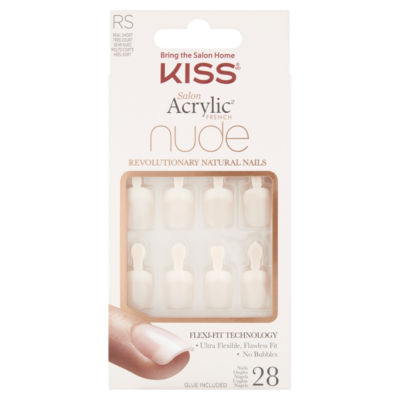 Kiss 28 Real Short Nude Nails