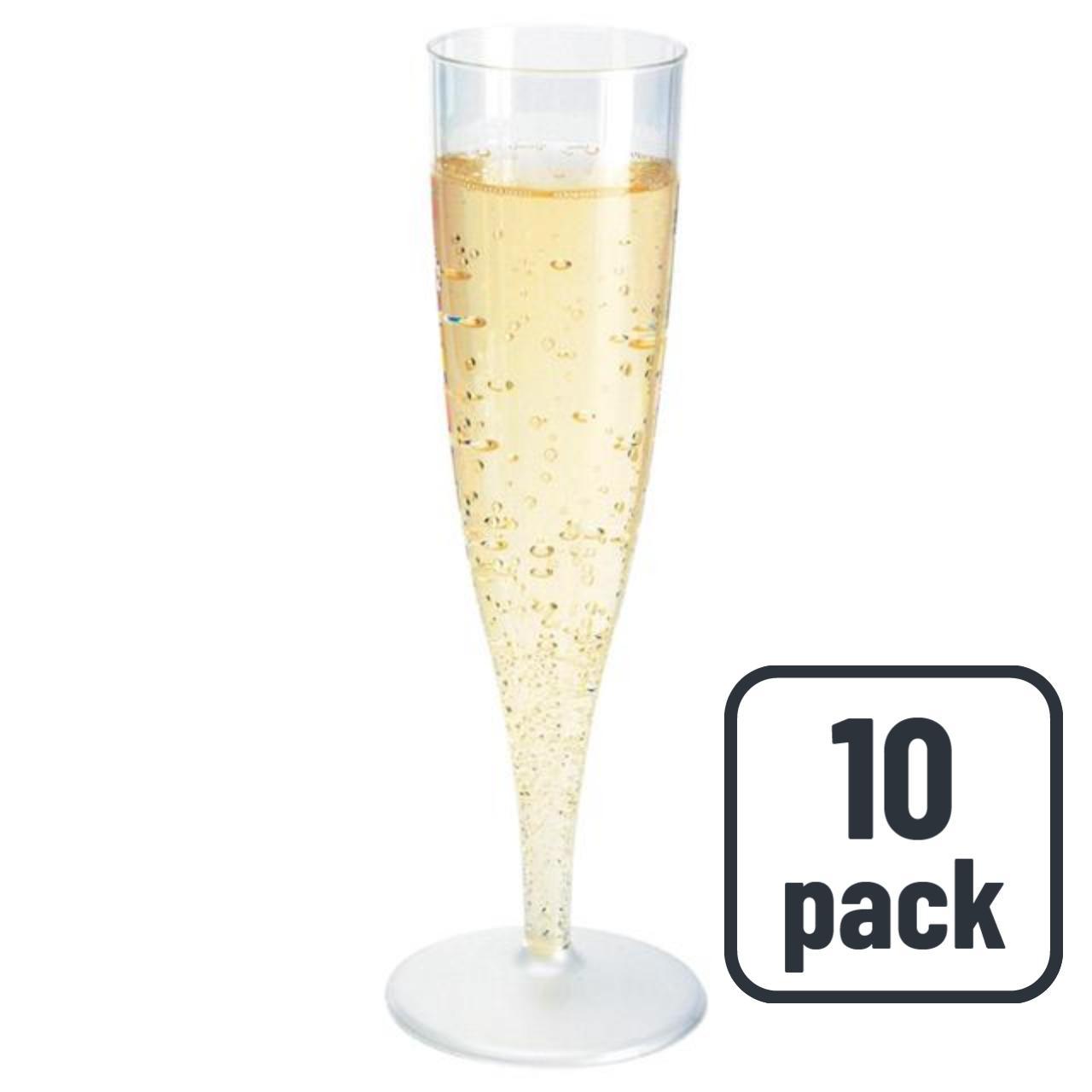 Plastic 135ml Champagne Flutes