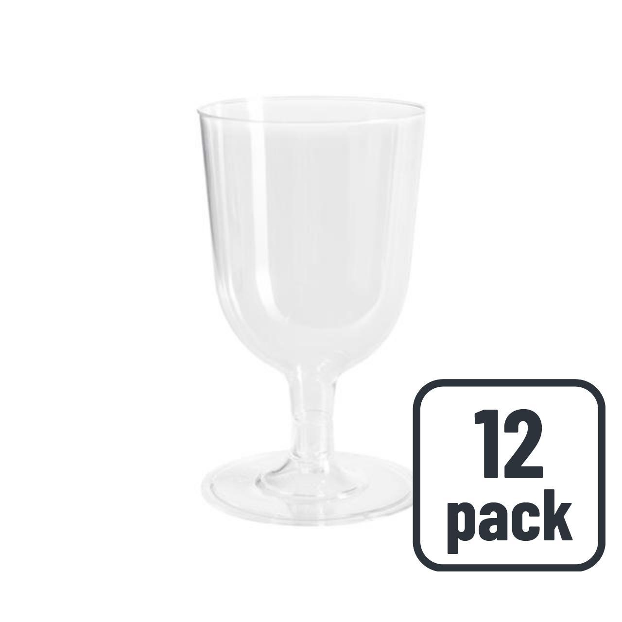 Transparent Plastic 150ml Wine Glasses