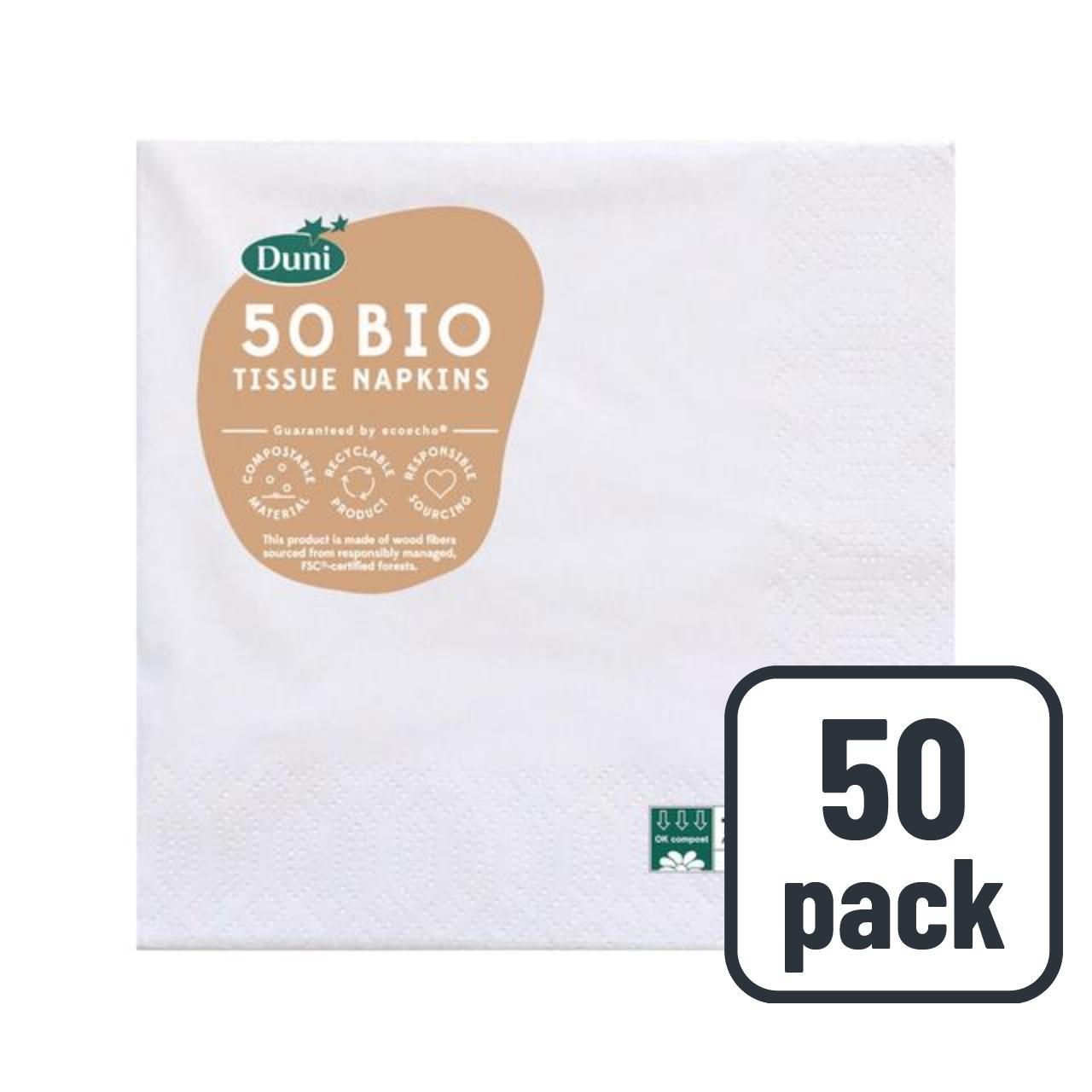 White Compostable Paper Napkins