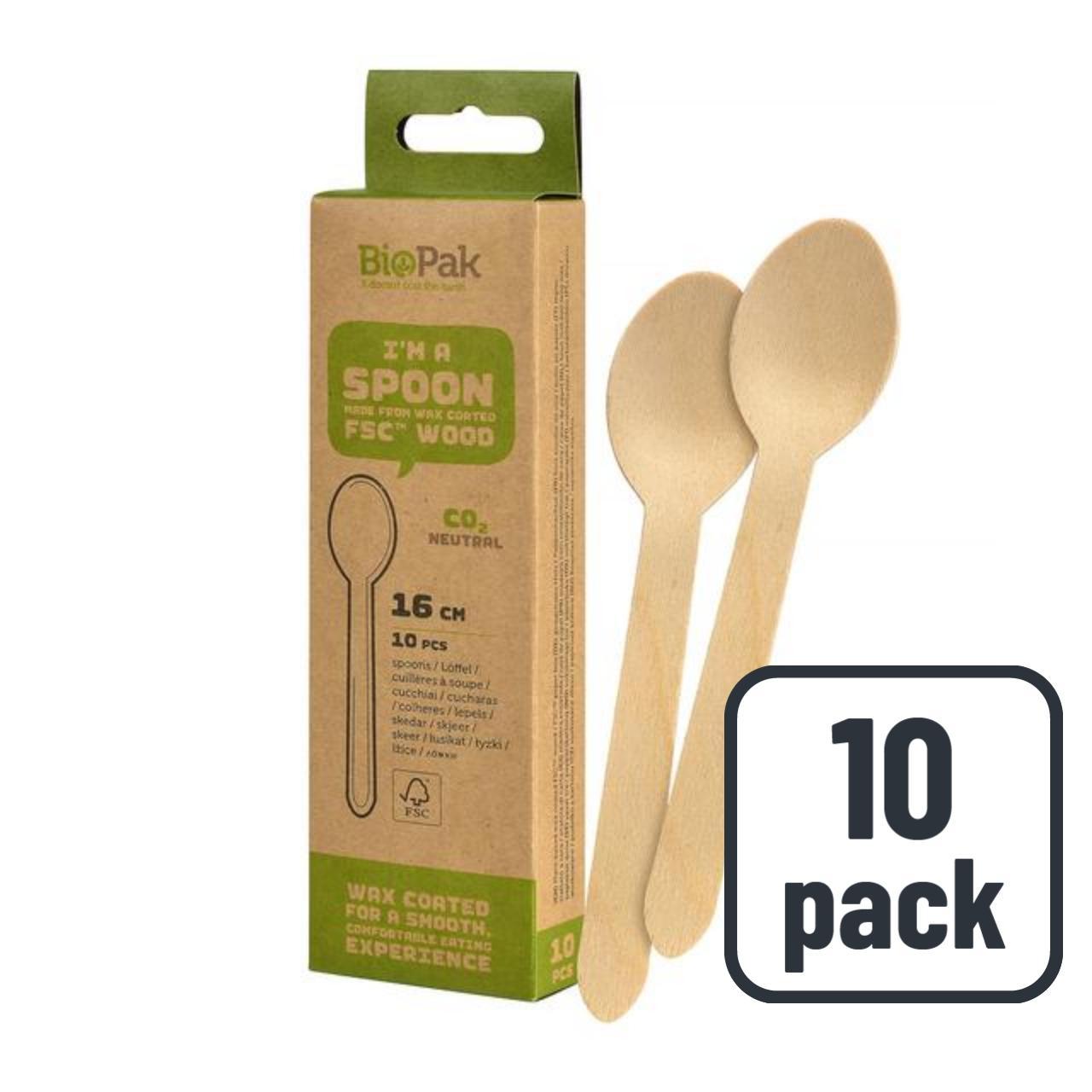 BioPak Wooden Spoons