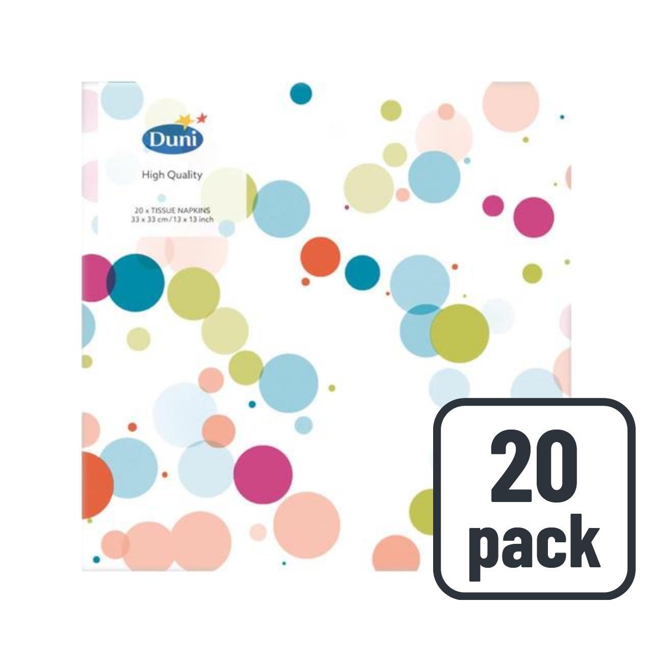 Bubbles 3 Ply Paper Party Napkins