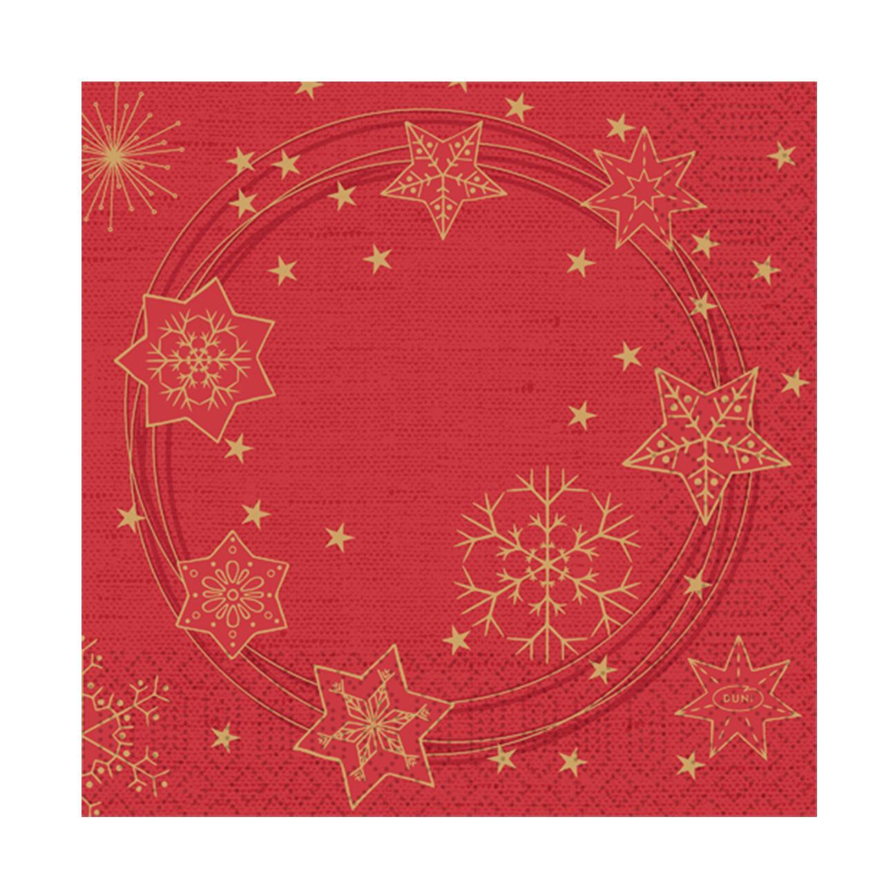 Red Star Shine Christmas Napkins