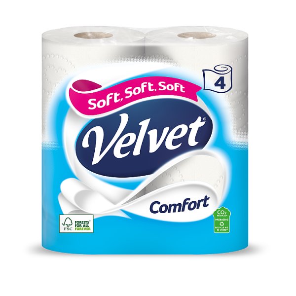 Velvet Comfort Toilet Rolls