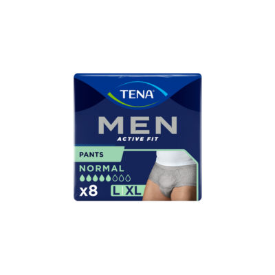 Tena Men Active Fit Pants Normal L/XL Incontinence Underwear 8 pack