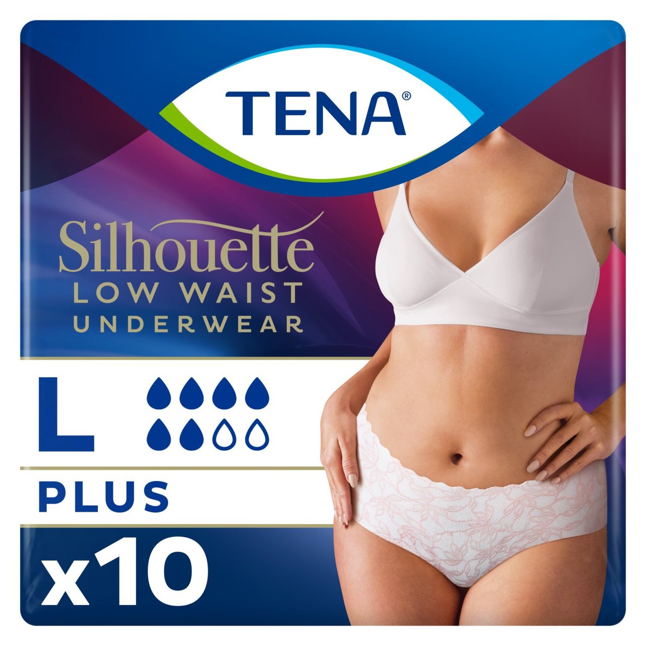 Tena Silhouette Incontinence Pants White Large  10 per pack