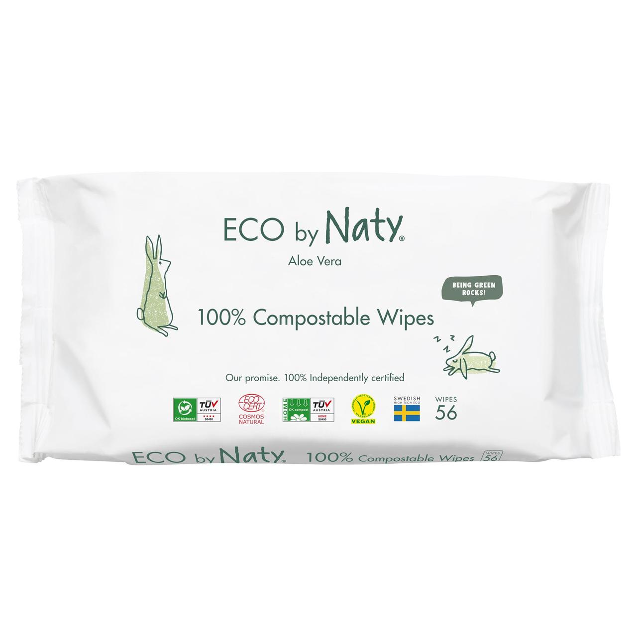 Naty Eco Wipes with Aloe Vera