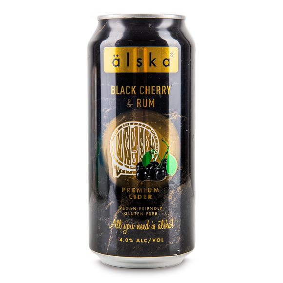 Älska Black Cherry & Rum Premium Cider 440ml