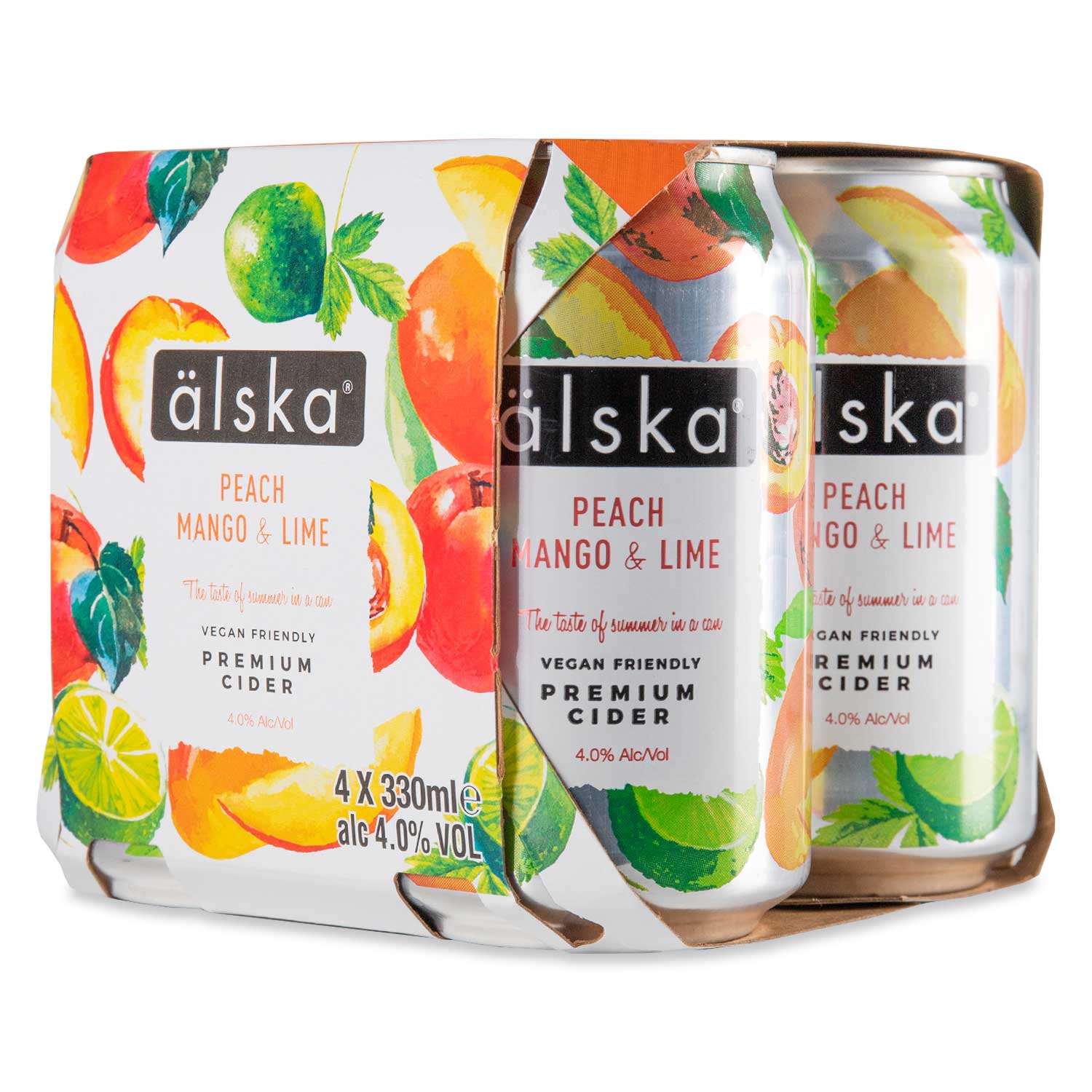 Älska Peach Mango & Lime Premium Cider 330ml