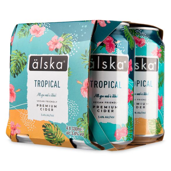 Älska Tropical Premium Cider 4 X 330ml