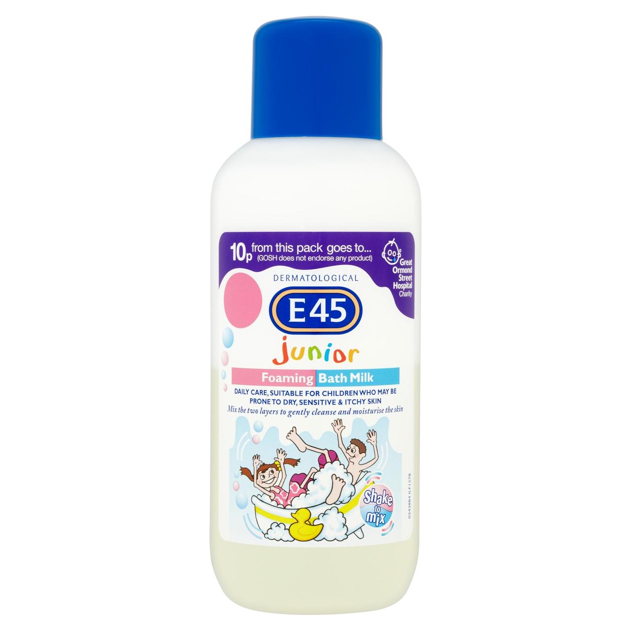 E45 Dermatological Junior Foaming Bath Milk 