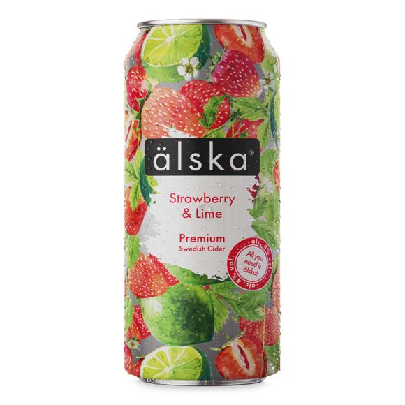 Älska Strawberry & Lime Premium Swedish Cider 440ml