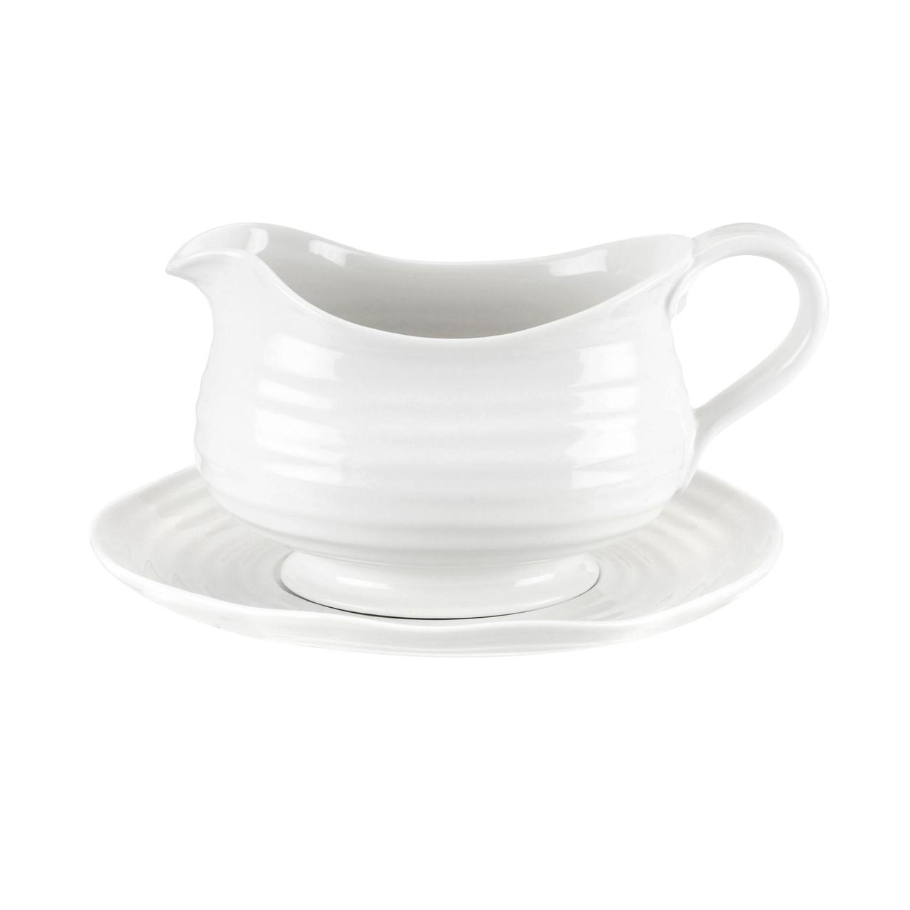 Sophie Conran White Gravy Boat & Stand 