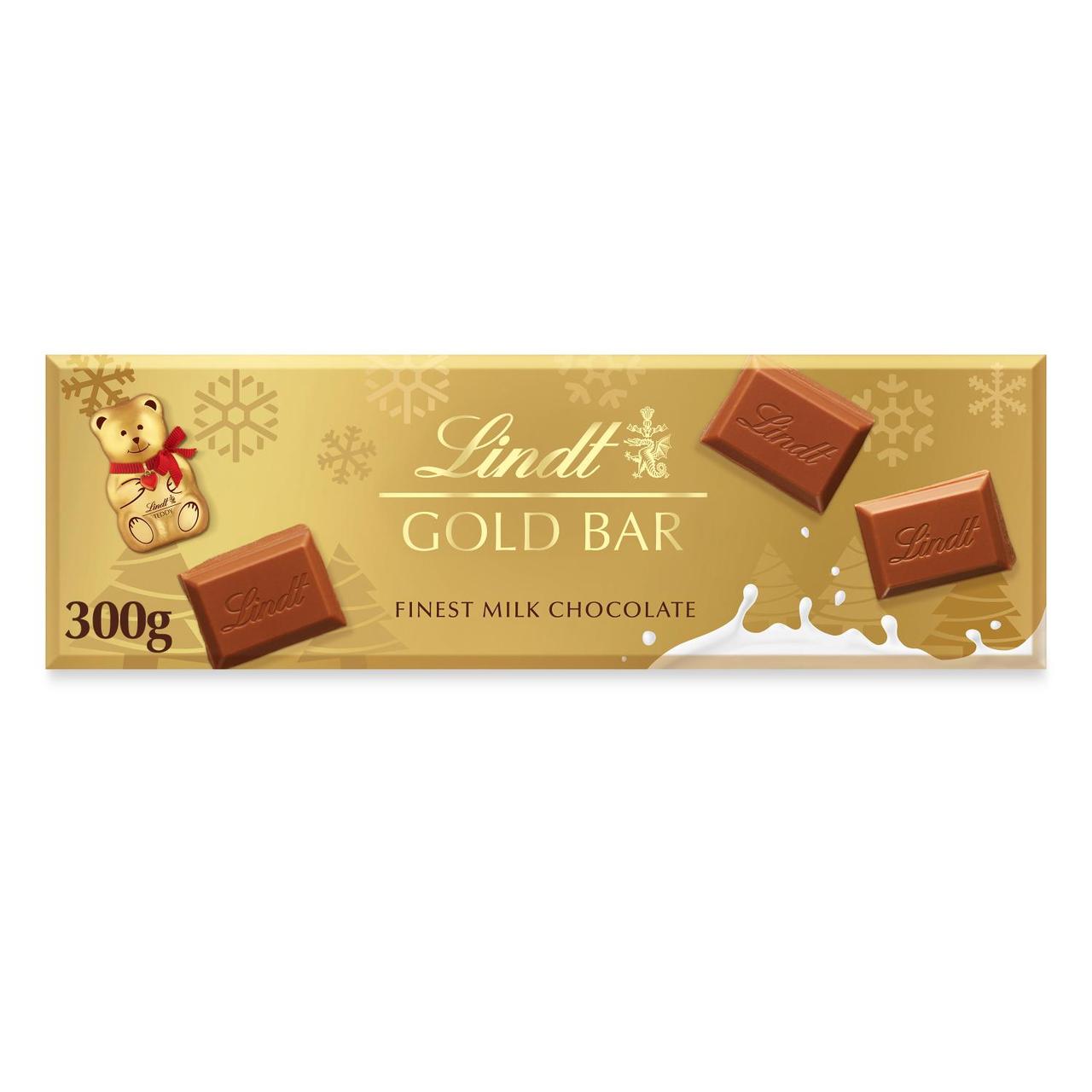 Lindt Christmas Gold Bar Milk Chocolate